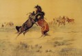 El desafío del caballo americano occidental Charles Marion Russell